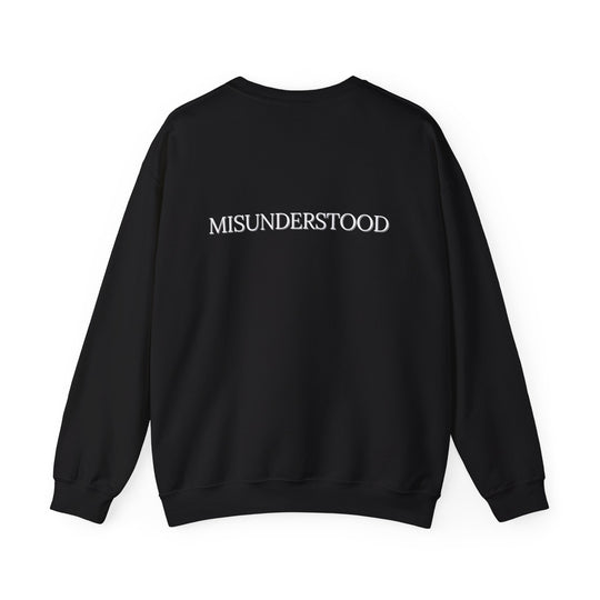 Misunderstood Crew Neck,Quiet Struggles Neurodivergent Statement - Back Design
