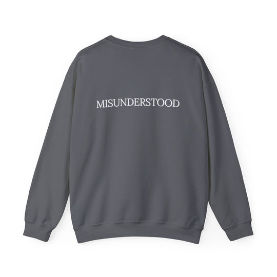 Misunderstood Crew Neck,Quiet Struggles Neurodivergent Statement - Back Design