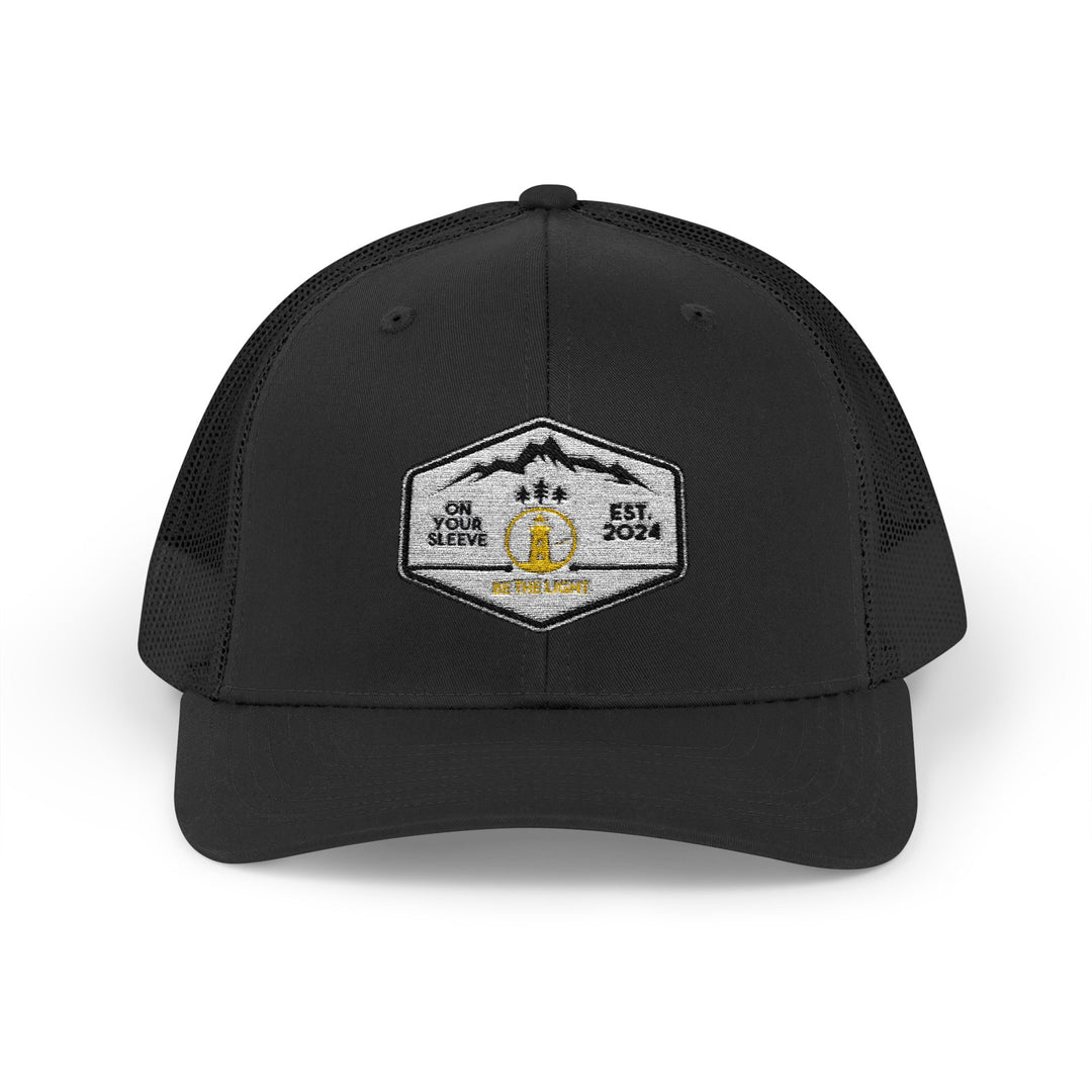 Be The Light - Trucker Hat - Leave Your Mark on Others | Snapback Trucker Cap | Outdoor Adventure Hat, Gift for Nature Lovers, Casual Style, Everyday Wear, Camping Accessory