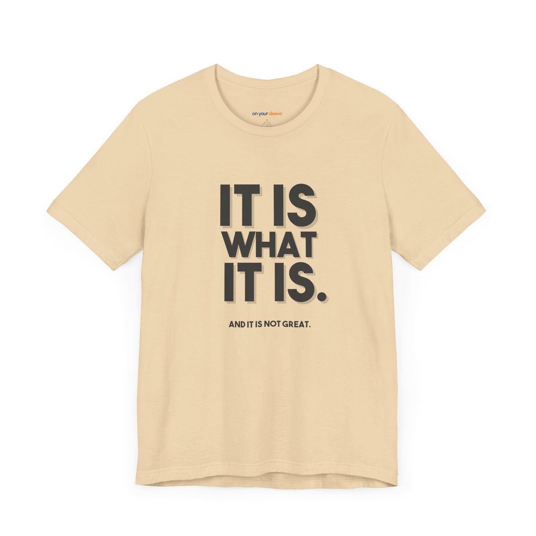 It Is What It Is, And It Is Not Great - Humor - T-Shirt