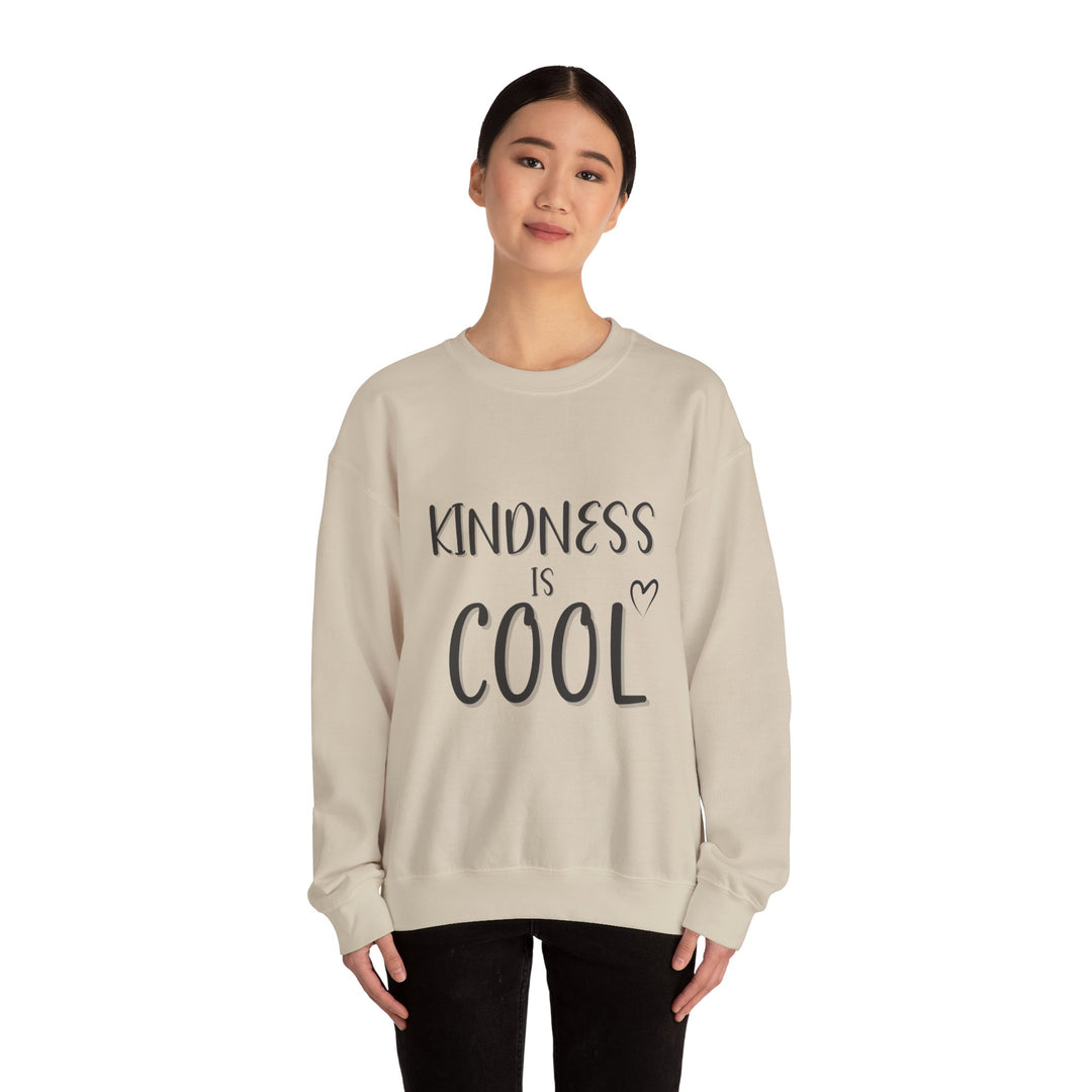 Kindness is Cool Crew Neck, Positive Vibes Uplifting Statement Shirt