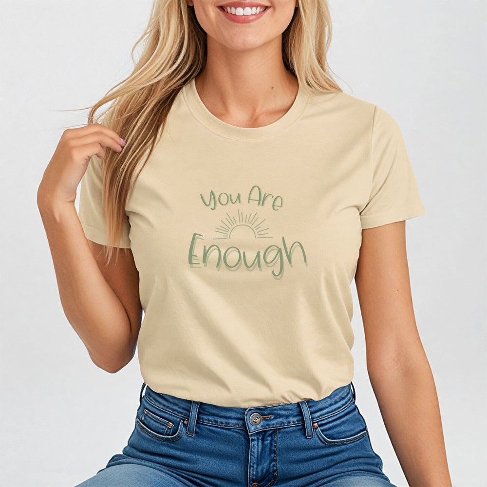 You Are Enough Women's Tee, Empowering Mental Health Awareness Shirt