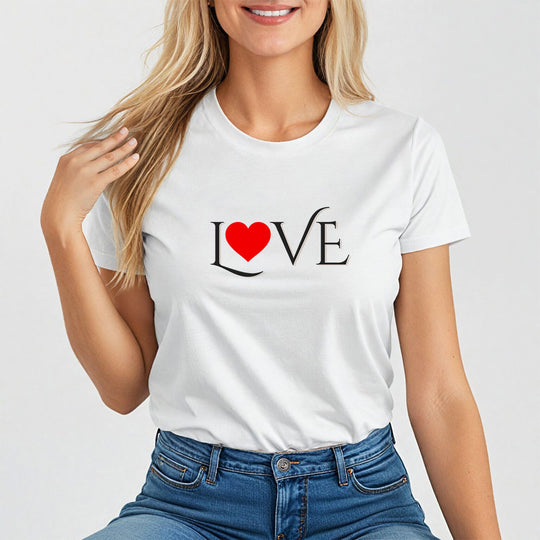 LOVE, Minimalist Empowerment Tee for Women
