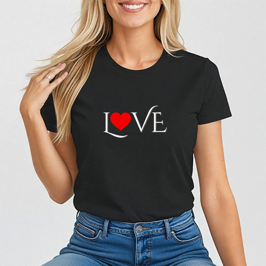 LOVE, Minimalist Empowerment Tee for Women
