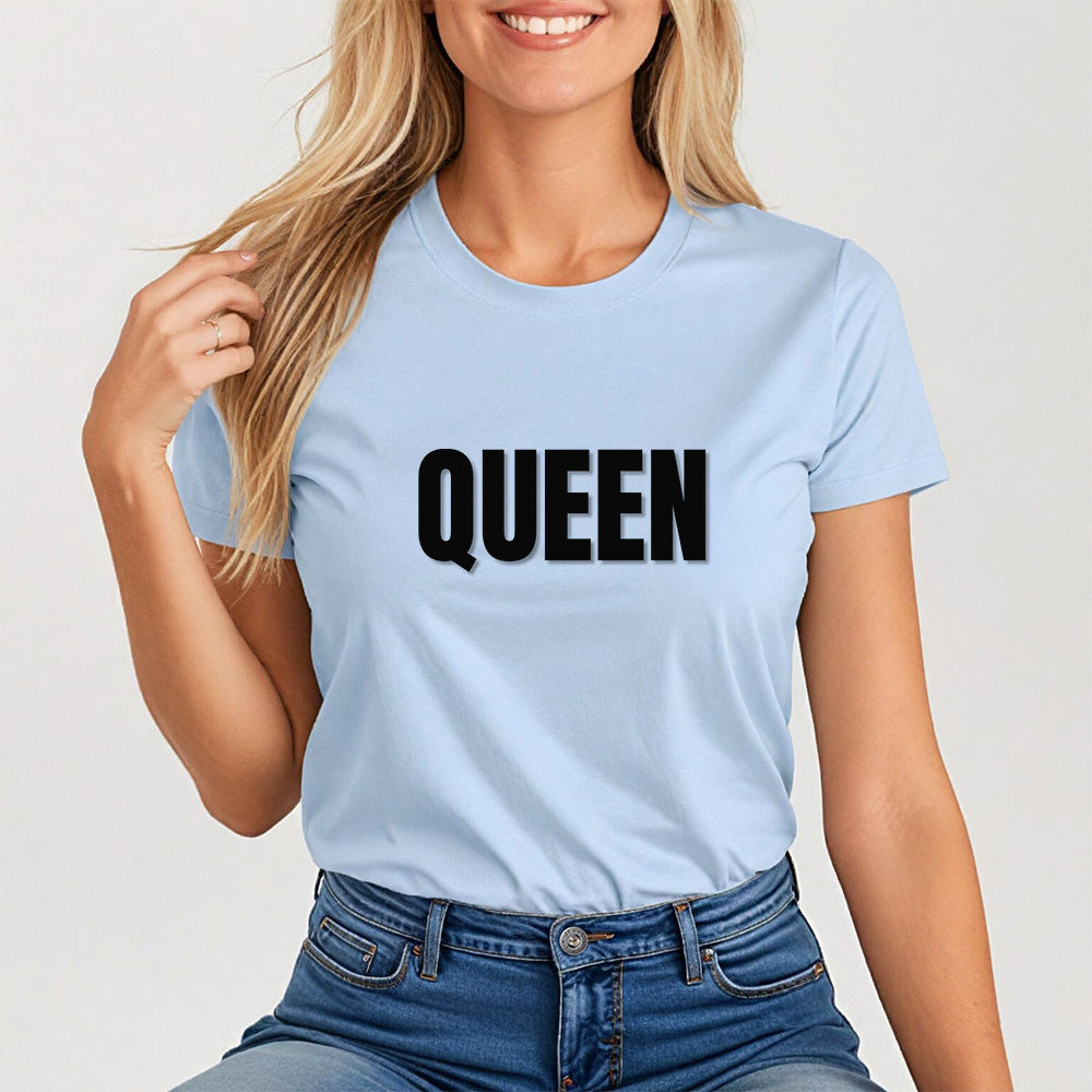 QUEEN, Bold Empowerment Graphic Tee for Women