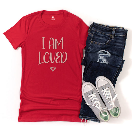 I AM LOVED, Self-Worth and Affirmation Tee for Women