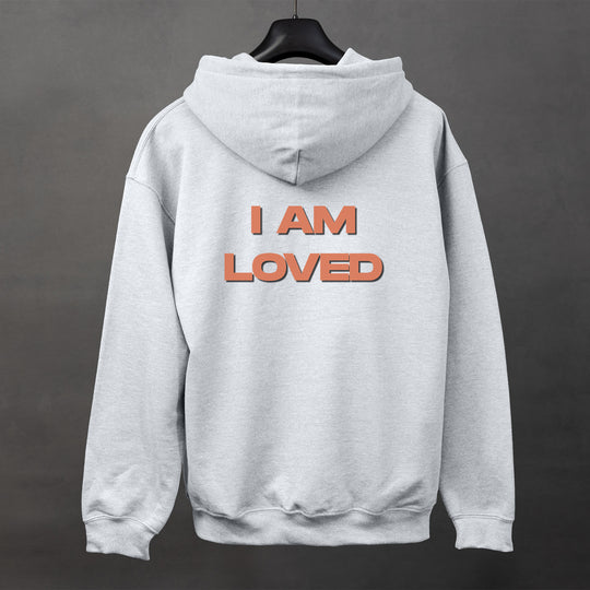 I AM LOVED Hoodie Jacket, Positive Affirmation and Self-Love Comfort