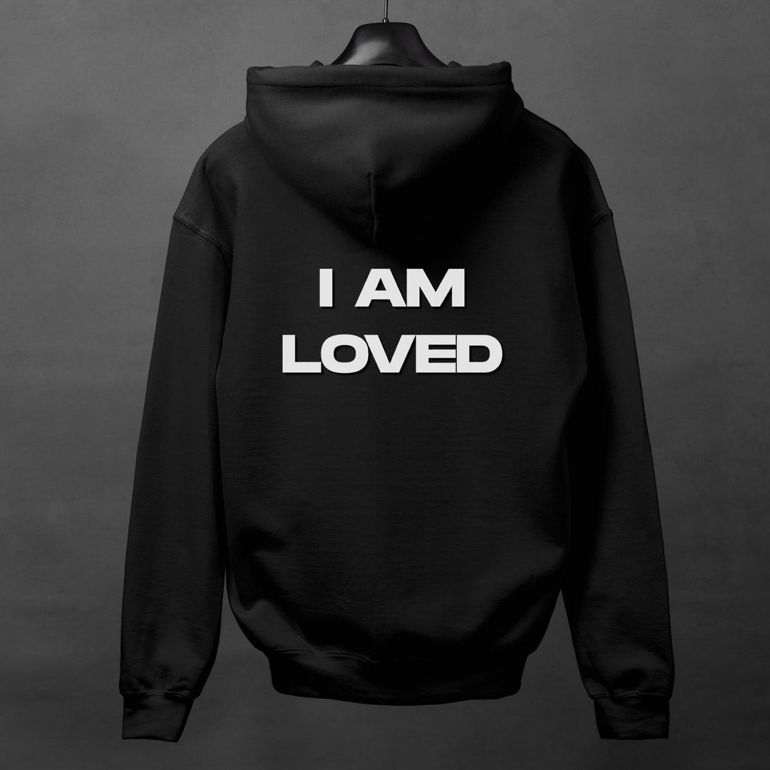 I AM LOVED Hoodie Jacket, Positive Affirmation and Self-Love Comfort