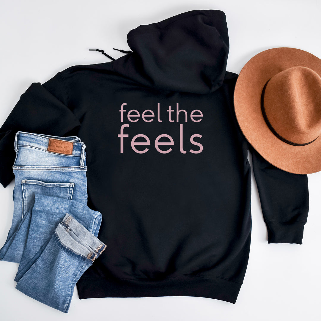 Feeling the Feels Comfort Hoodie Jacket, Soft Relaxed Fit Outerwear