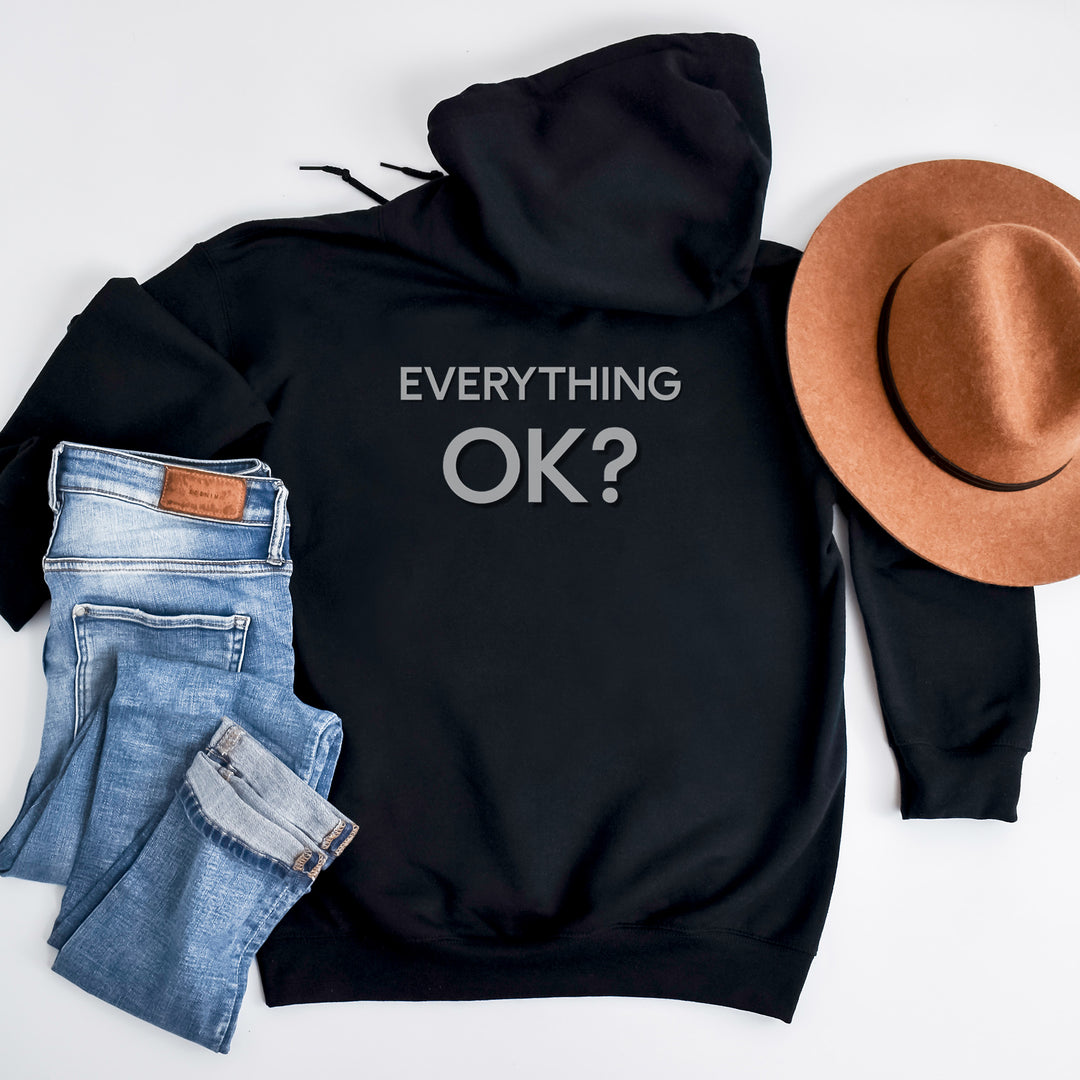 Everything Ok Hoodie, Simple Positive Statement Jacket