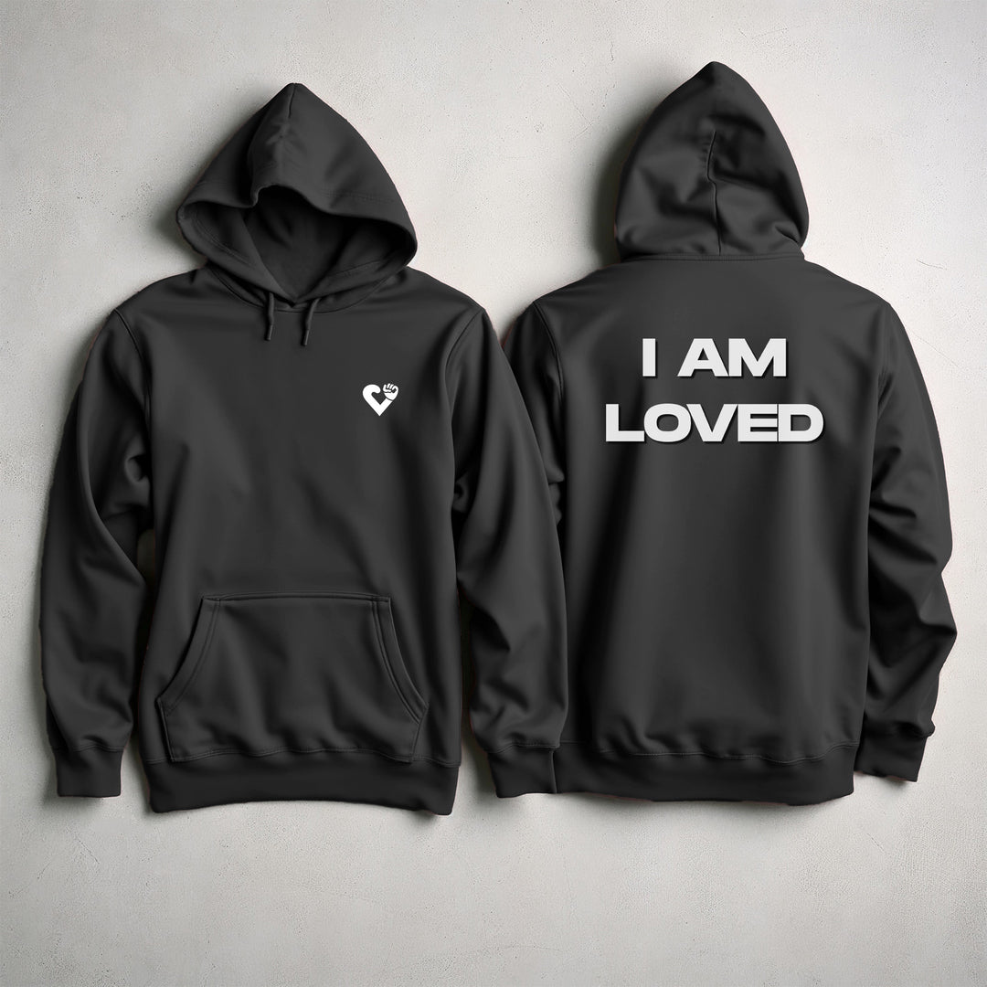I AM LOVED Hoodie Jacket, Positive Affirmation and Self-Love Comfort