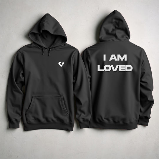 I AM LOVED Hoodie Jacket, Positive Affirmation and Self-Love Comfort