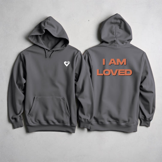 I AM LOVED Hoodie Jacket, Positive Affirmation and Self-Love Comfort