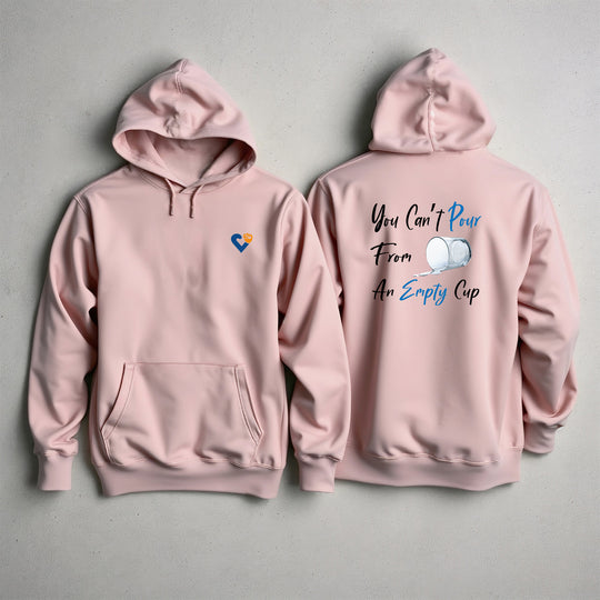 Empty Cup Hoodie, Self-Care Reminder Jacket