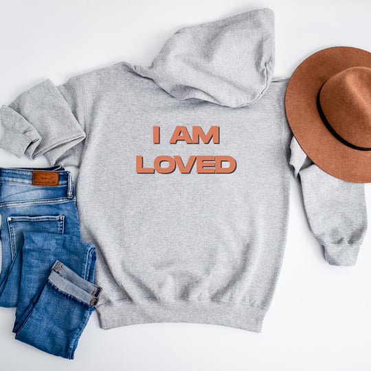 I AM LOVED Hoodie Jacket, Positive Affirmation and Self-Love Comfort