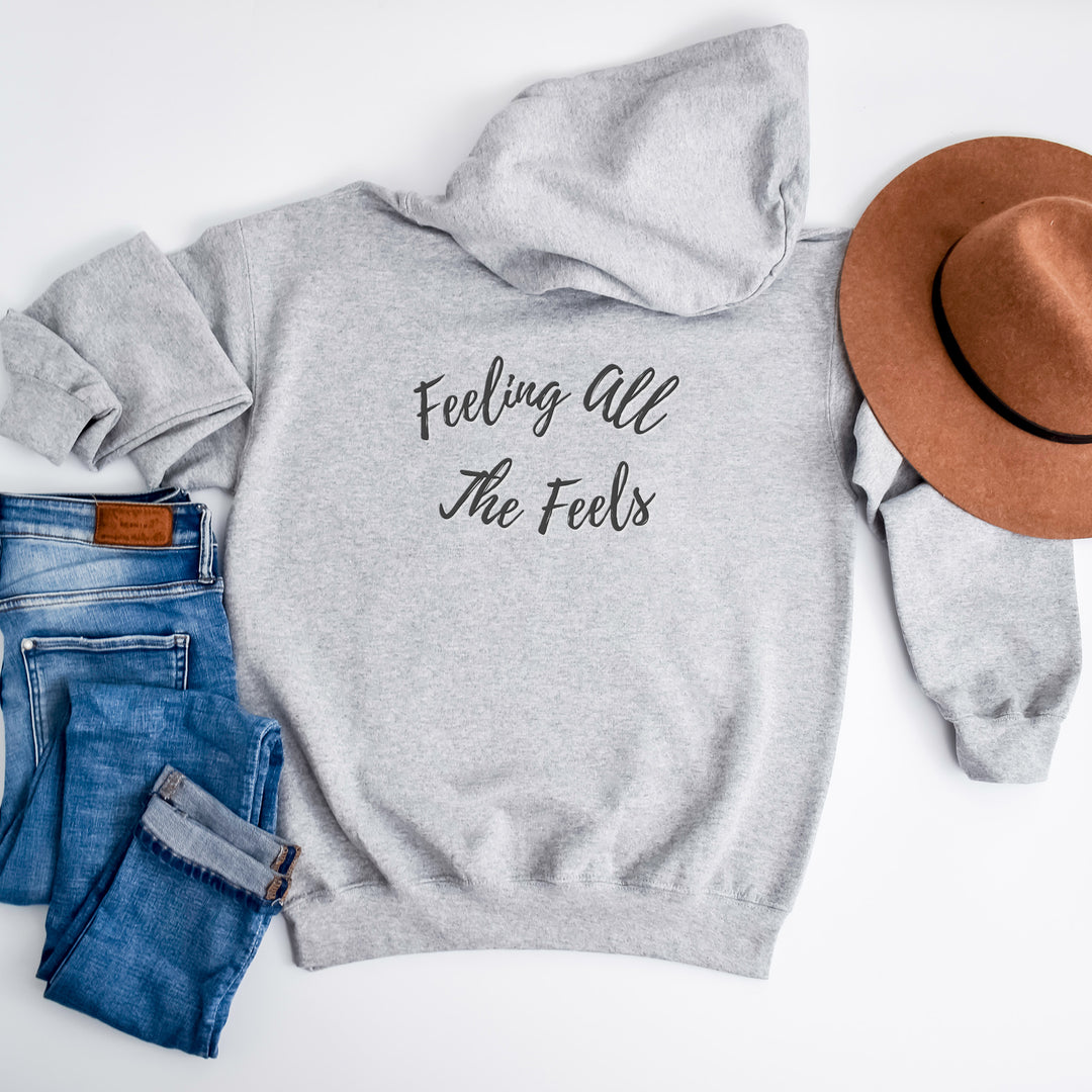 Feeling the Feels Comfort Hoodie Jacket, Soft Relaxed Fit Outerwear