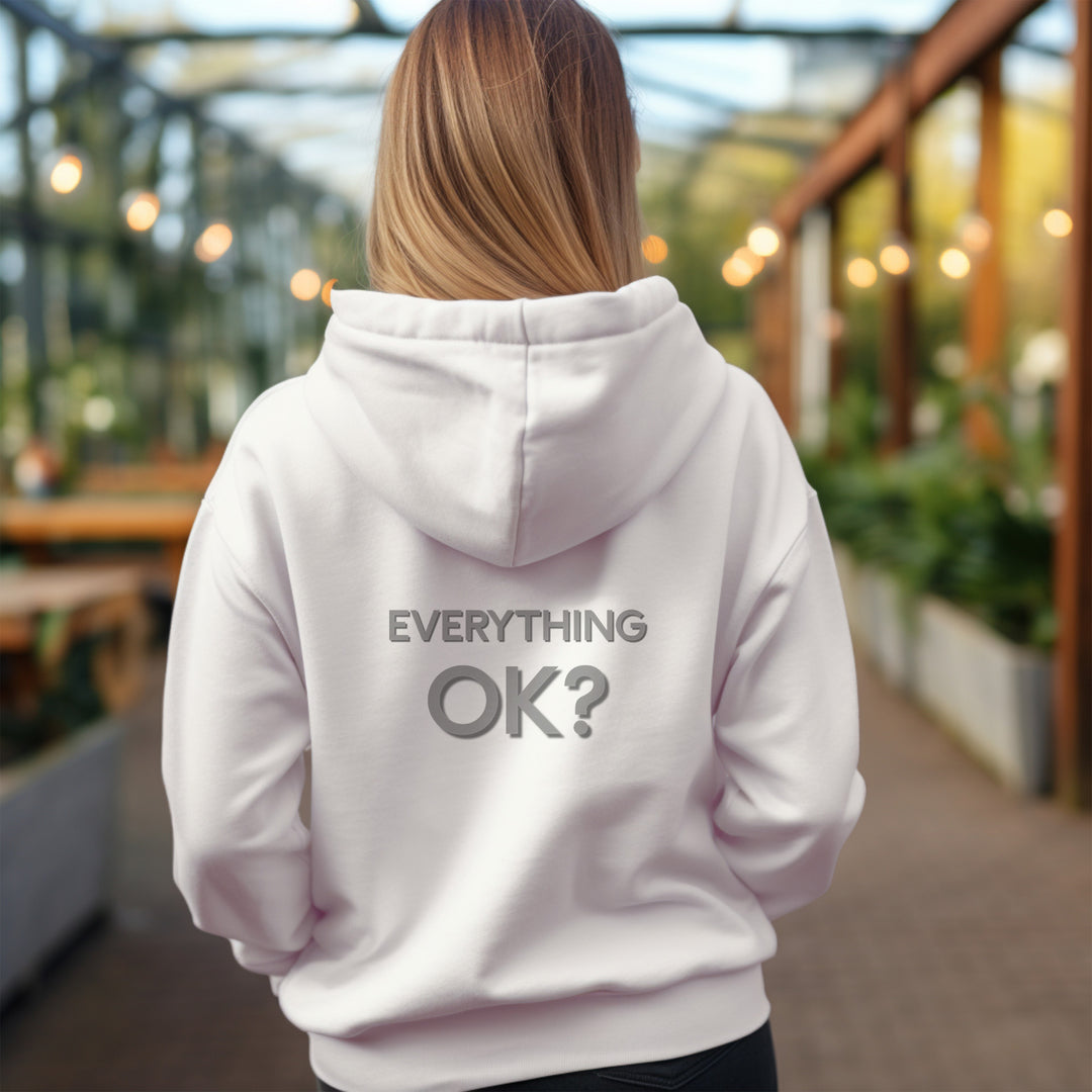 Everything Ok Hoodie, Simple Positive Statement Jacket
