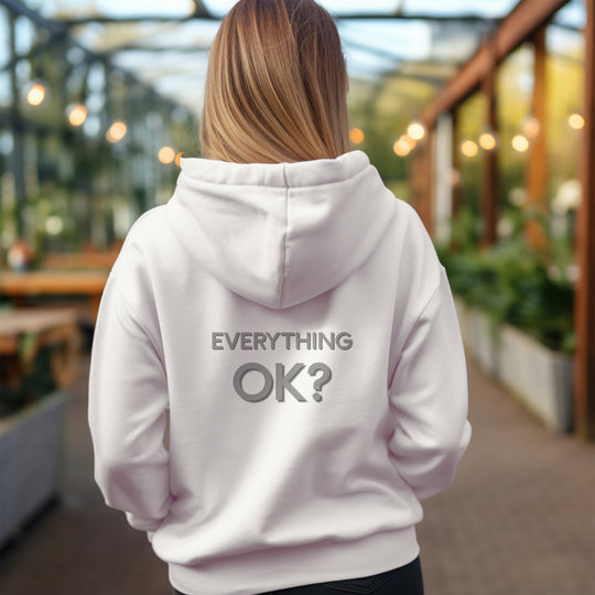 Everything Ok Hoodie, Simple Positive Statement Jacket